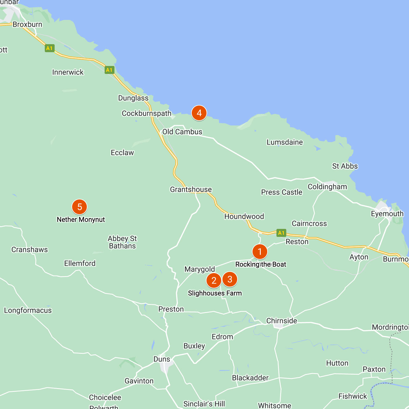 James Hutton Trail Map
